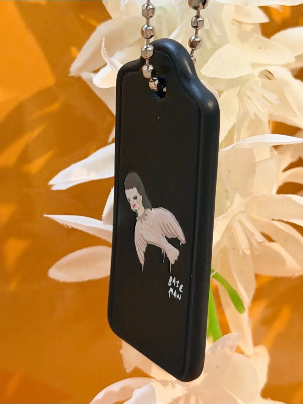 COACH X Baseman Black Leather hangtag “Bird Girl Kiki”